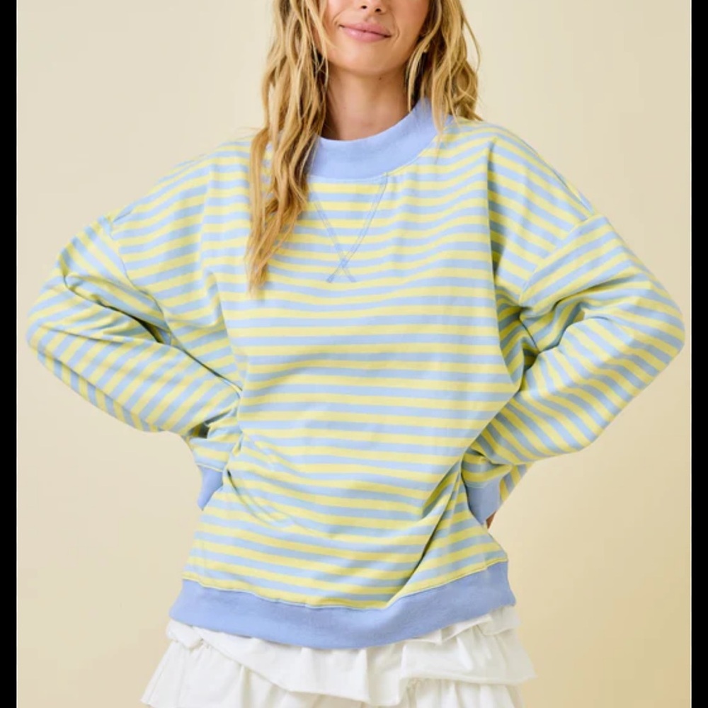 Day & Moon Striped Pullover